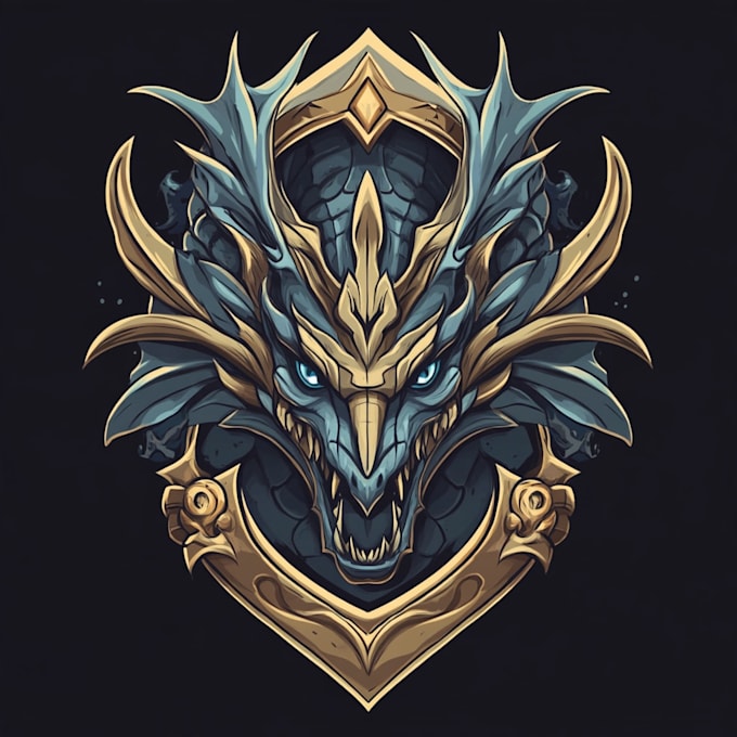 design fantasy game logo