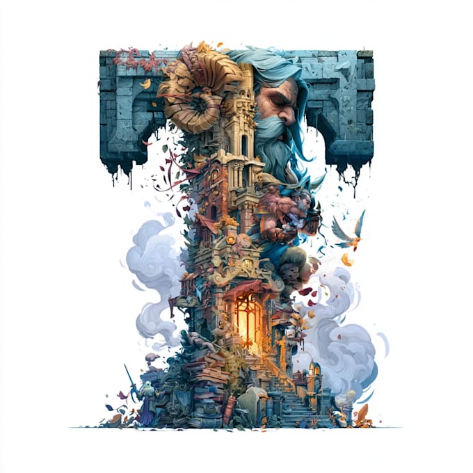 create a fantasy game logo