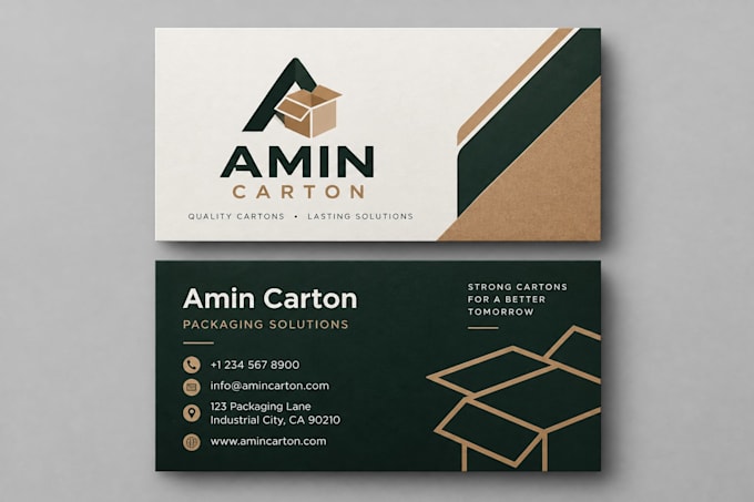 design a modern business card