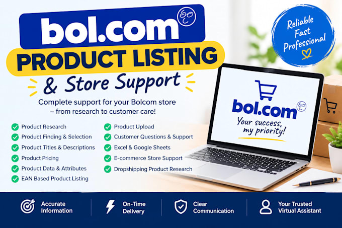 manage your store and product listings on bol com