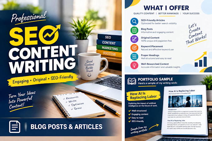 write engaging website content and SEO articles
