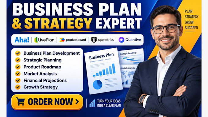 create business plan aha liveplan productboard upmetrics quantive strategyai