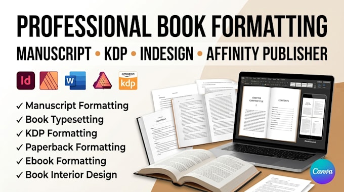 ghostwrite, format, rewrite your ebook, catalog design for affinity publisher