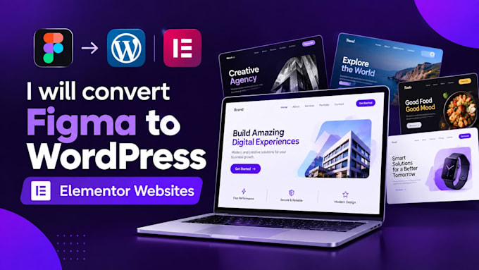 convert figma to wordpress elementor websites