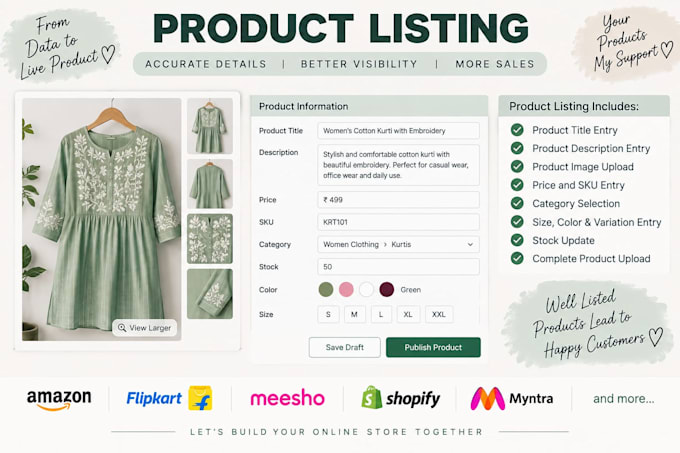 be your ecommerce data entry virtual assistant