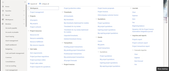 provide ms d365 finance and operations functional support