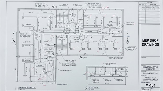 create mep hvac ductwork and building shop drawings