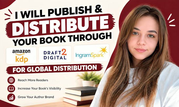 publish and distribute your book through KDP, draft2digital and ingramspark