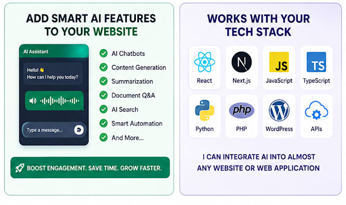 integrate ai into your website or web application