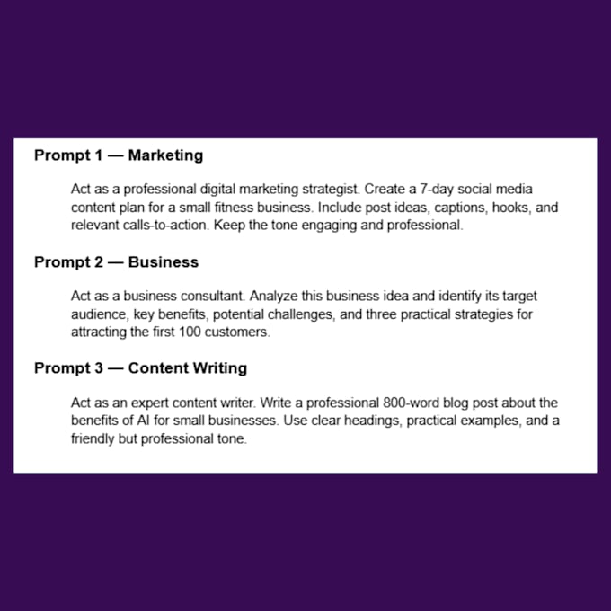 write powerful ai prompts for chatgpt, claude, and other ai tools