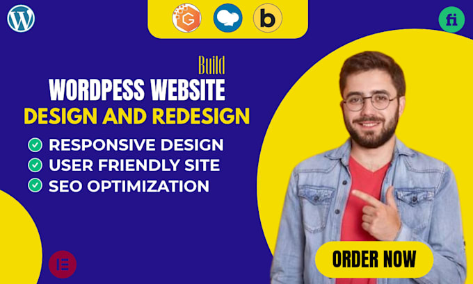 design wordpress website as elementor pro and elementor expert