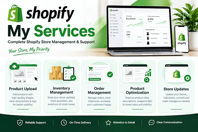 shopify website development and managment