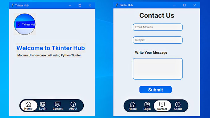 create a custom desktop application