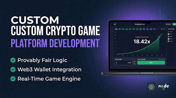 develop custom crypto game, interactive web app, and game engine, web 3,web app