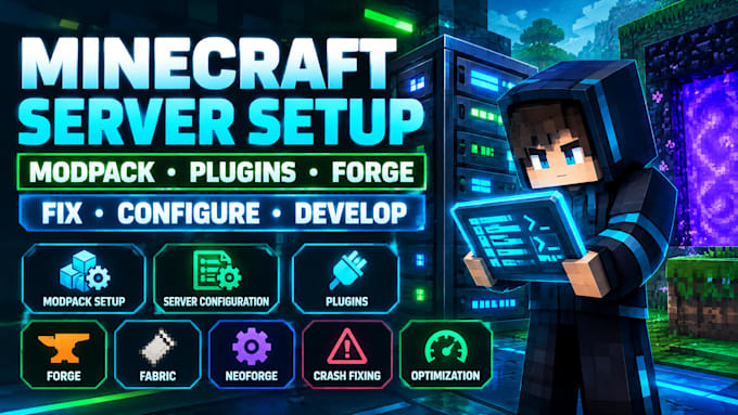 setup create fix develop minecraft modpack server configuration plugins forge
