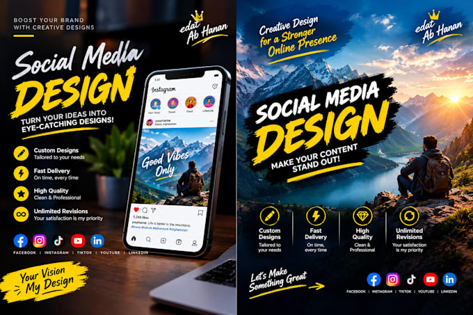 design social media posts and graphics