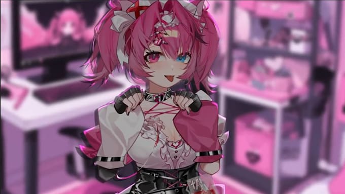 draw and rig high quality live 2d vtuber model, 2d vtuber model, vtuber model