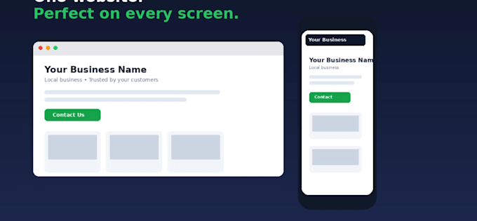 design a modern website for your business