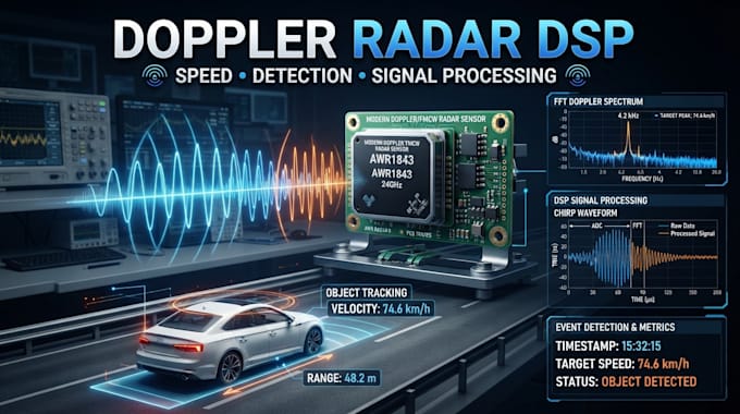design doppler radar dsp for speed and event detection