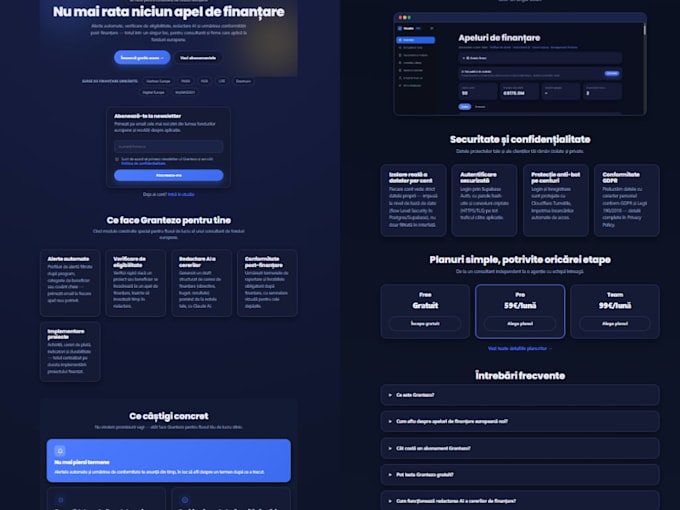 develop a modern saas web application