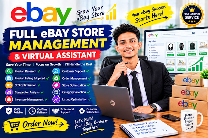 be your ebay store manager and virtual assistant