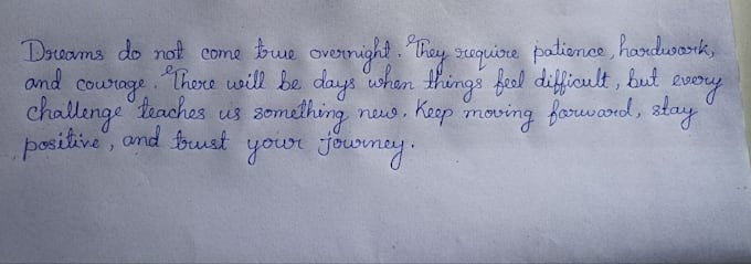write your text in beautiful handwritten style