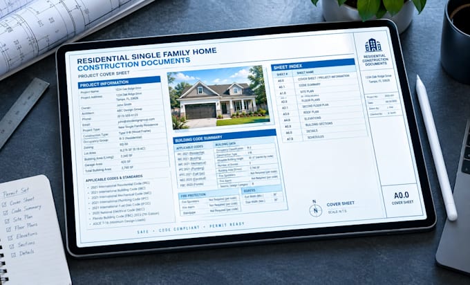 draft project information sheet, permit cover sheet and code summary