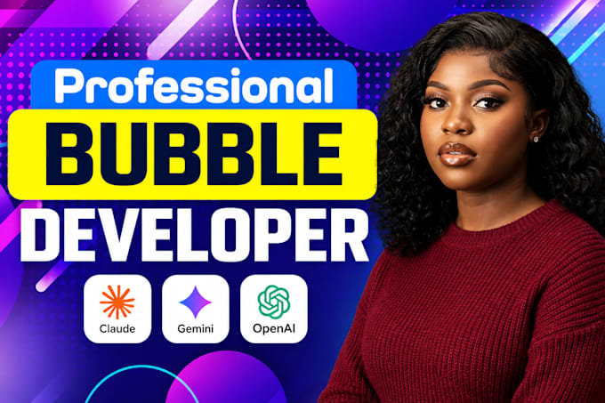 design bubble website bubble mvp saas bubble app developer