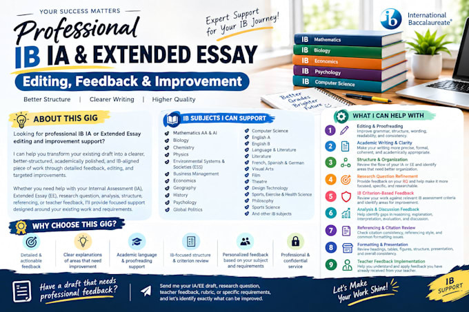 provide ib ias feedback and improvements