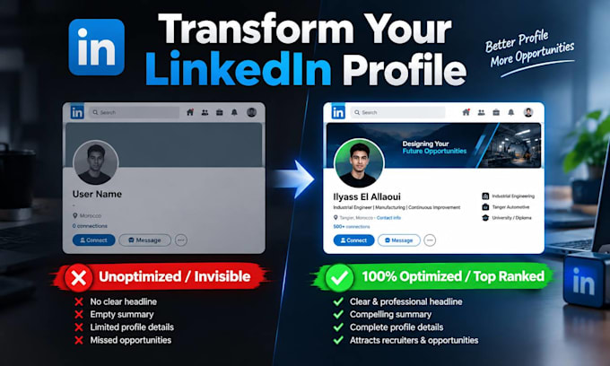 professionally optimize and revamp your linkedin profile