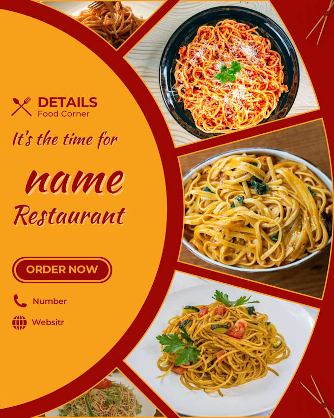 design professional restaurant ads