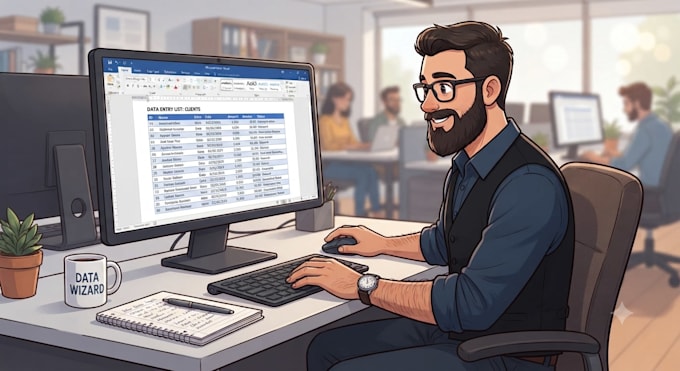 be fastest word data entry, copy paste, PDF to word work