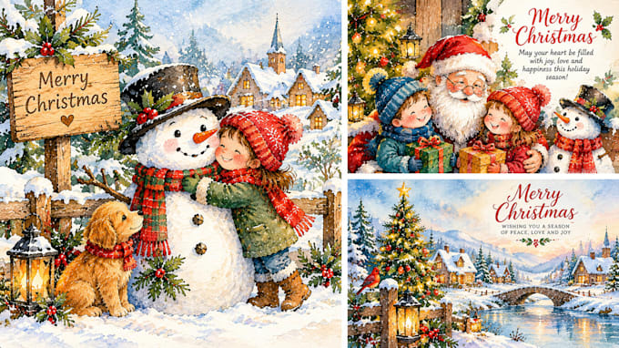 do christmas card and christmas illustration