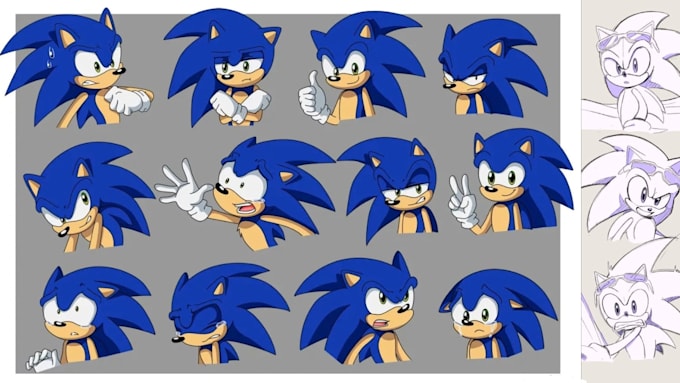 draw your sonic oc in a sonic adventure inspired style