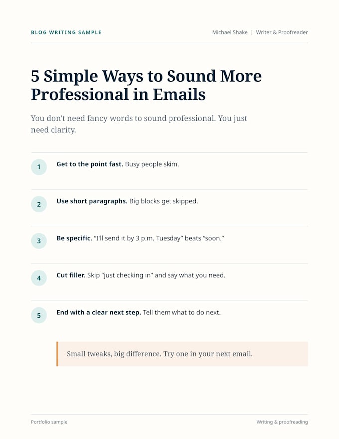 proofread and edit your resume, cover letter, and emails to get hired
