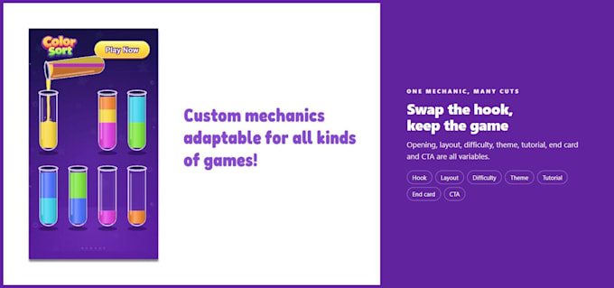 create HTML5 playable ad variations for your mobile campaign