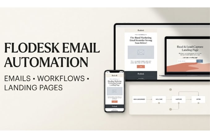 setup flodesk email marketing campaigns, automation workflow, email template