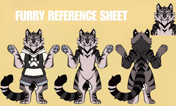 draw custom fursona oc furry reference sheet nsfw furry reference sheet protogen