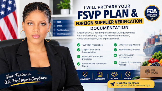 prepare your fsvp plan and foreign supplier verification documentation