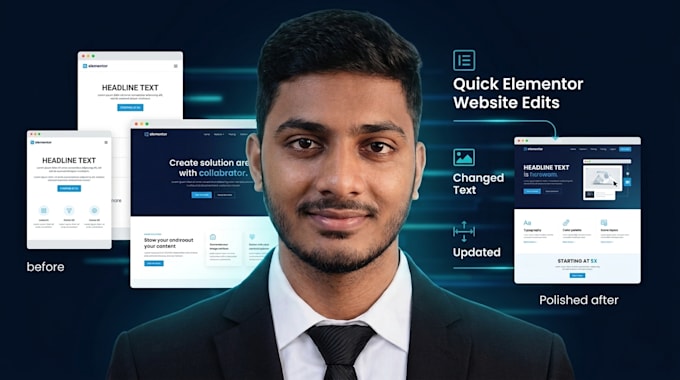 do quick elementor edits or content updates