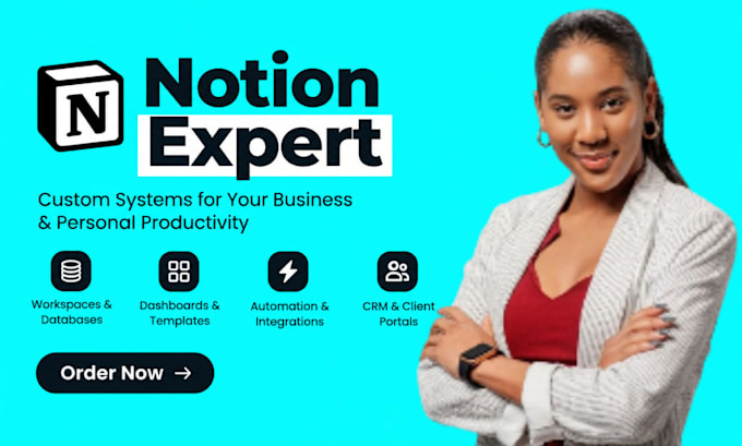 do custom notion template, notion website dashboard automation expert, notion VA