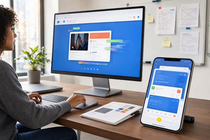 do animated website ui ux design and mobile app ui ux design