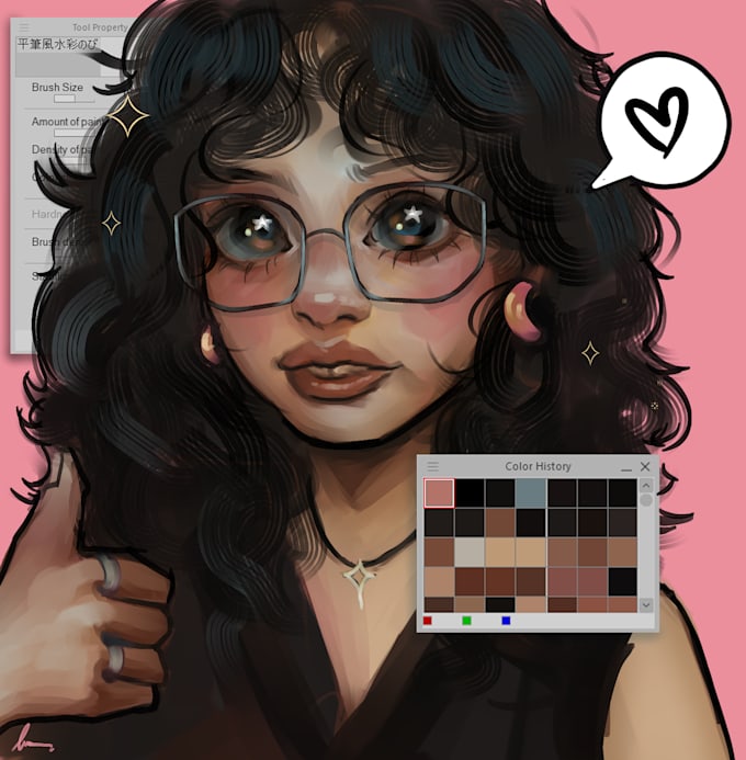 draw stylized portrait for oc, pfp, vtuber and fanart