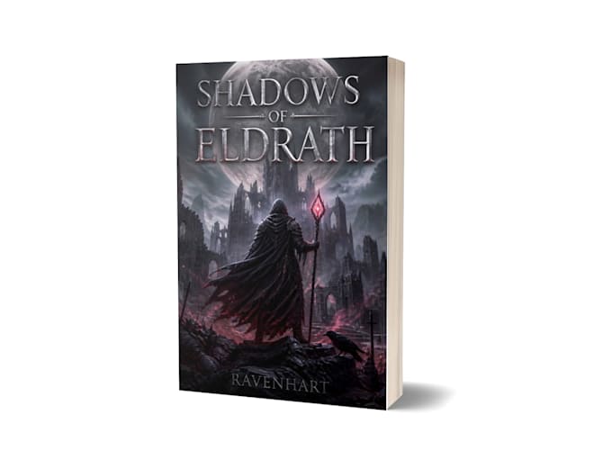 design a stunning dark fantasy book cover