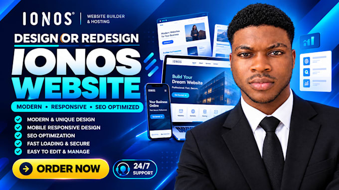 design, redesign, or customize your ionos website