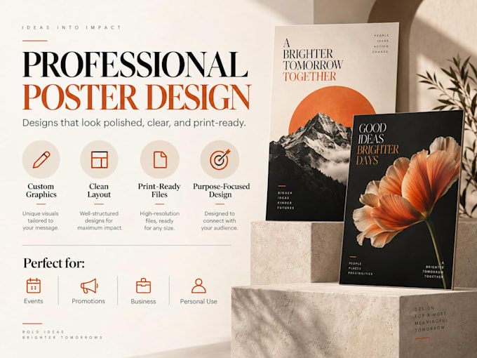 design a professional custom poster