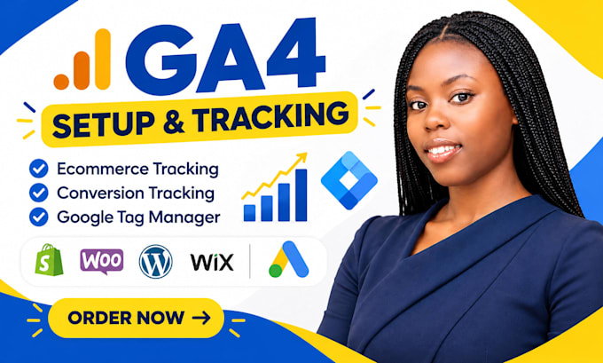 fix or setup google analytics 4, ga4 ecommerce tracking, conversion tacking GTM