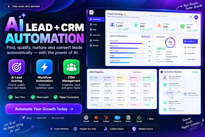 build ai lead and CRM automation systems