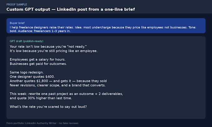 create a chatgpt custom gpt for your business
