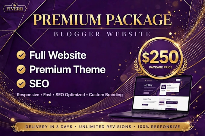 design a professional and fully responsive blogger website